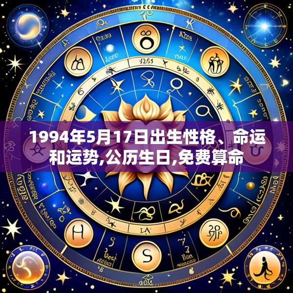 1994年5月17日出生性格、命运和运势,公历生日,免费算命