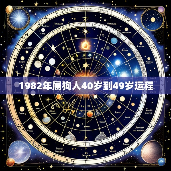 1982年属狗人40岁到49岁运程