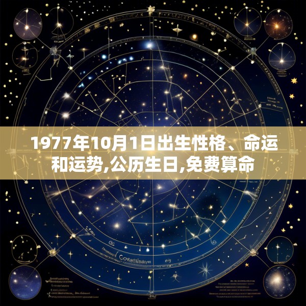 1977年10月1日出生性格、命运和运势,公历生日,免费算命