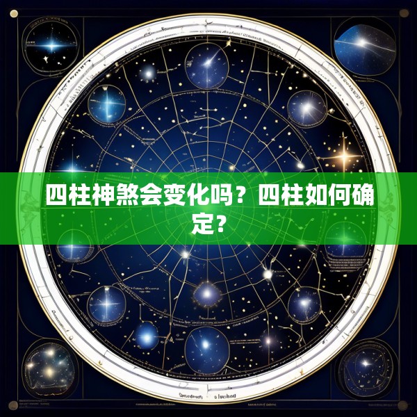 四柱神煞会变化吗?四柱如何确定?