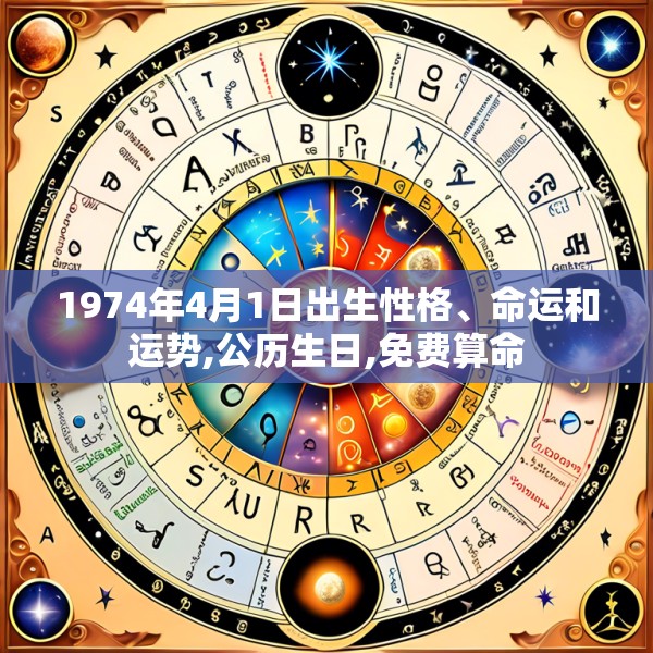 1974年4月1日出生性格、命运和运势,公历生日,免费算命