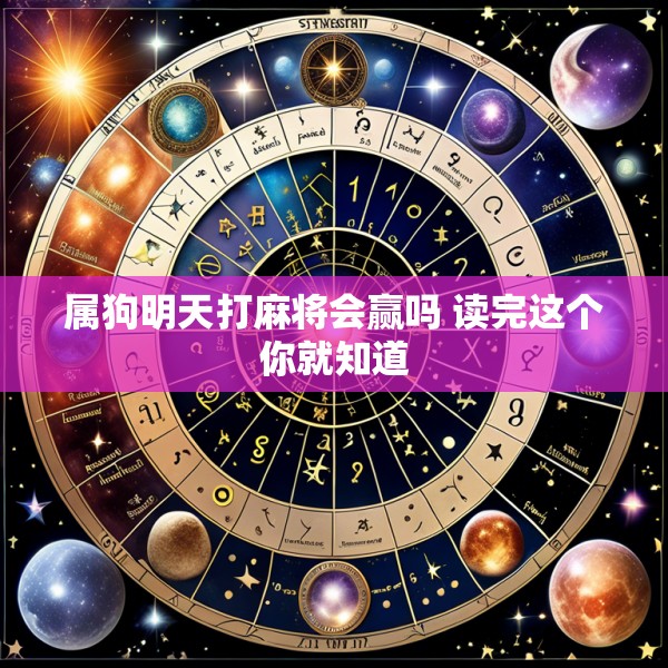 属狗明天打麻将会赢吗 读完这个你就知道