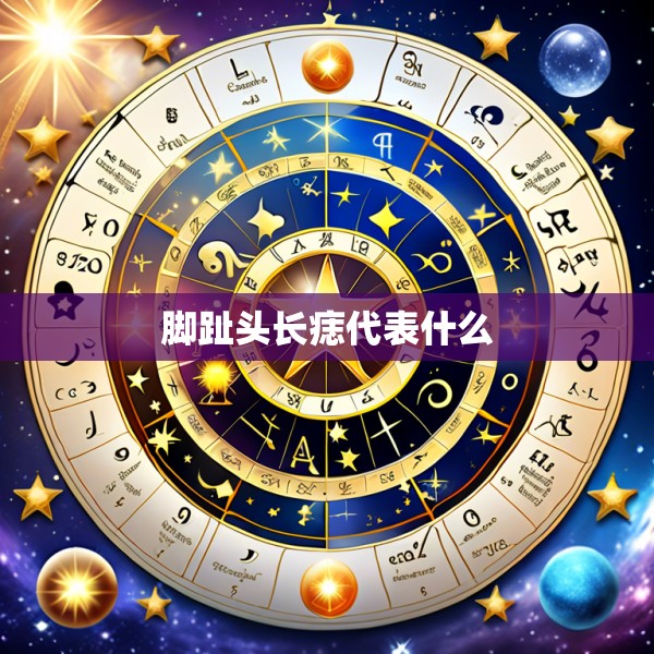 脚趾头长痣代表什么