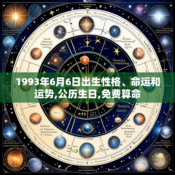 1993年6月6日出生性格、命运和运势,公历生日,免费算命