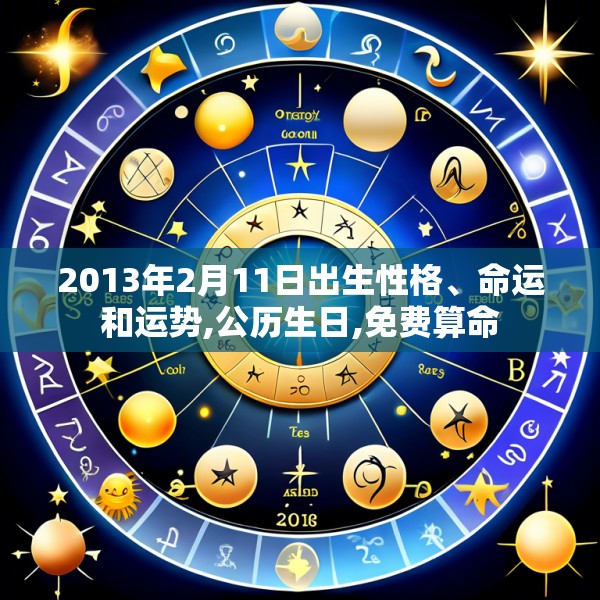 2013年2月11日出生性格、命运和运势,公历生日,免费算命