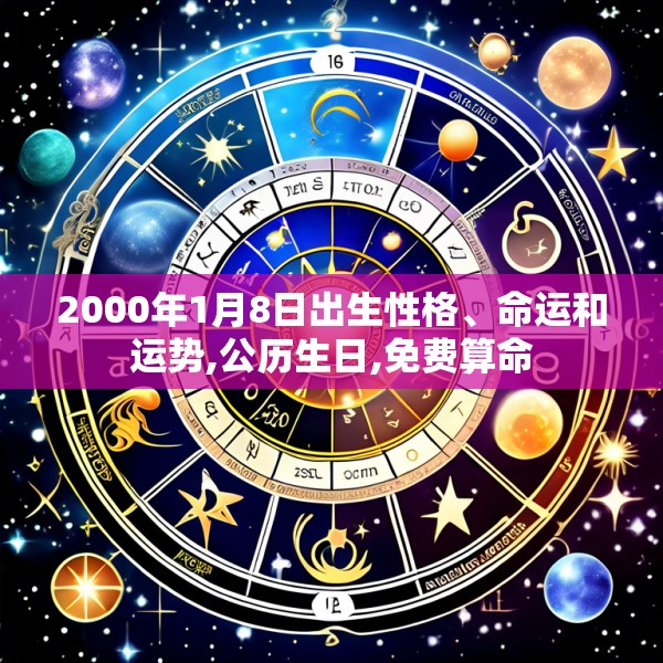2000年1月8日出生性格、命运和运势,公历生日,免费算命