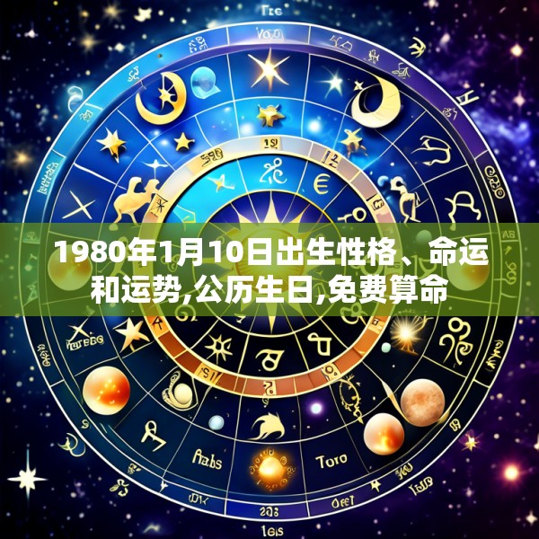 1980年1月10日出生性格、命运和运势,公历生日,免费算命