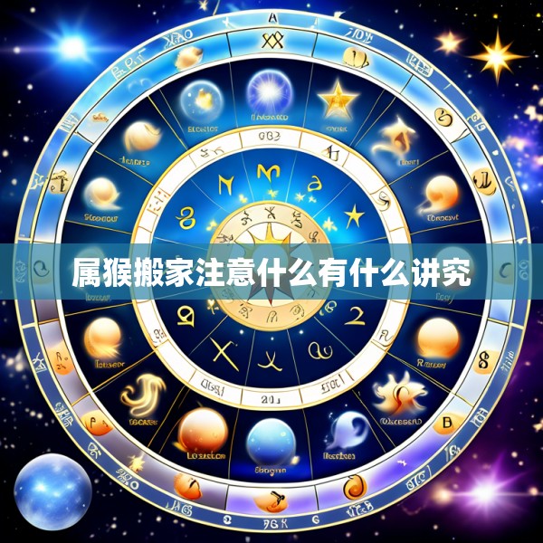 属猴搬家注意什么有什么讲究