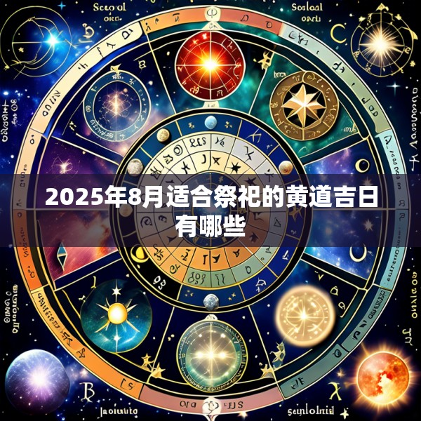 2025年8月适合祭祀的黄道吉日有哪些