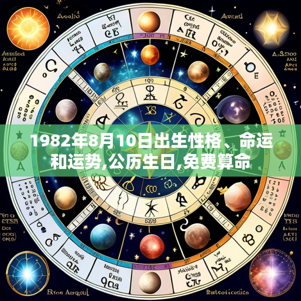 1982年8月10日出生性格、命运和运势,公历生日,免费算命