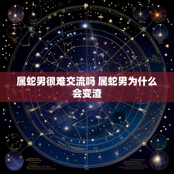 属蛇男很难交流吗 属蛇男为什么会变渣