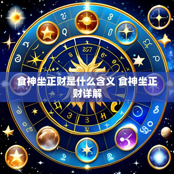 食神坐正财是什么含义 食神坐正财详解