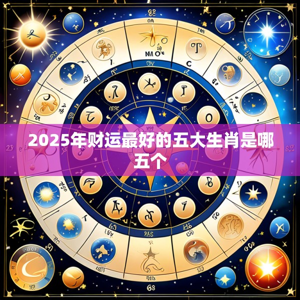 2025年财运最好的五大生肖是哪五个
