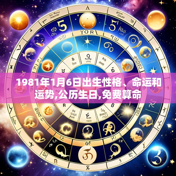 1981年1月6日出生性格、命运和运势,公历生日,免费算命