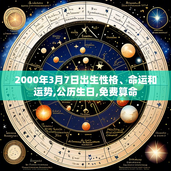 2000年3月7日出生性格、命运和运势,公历生日,免费算命