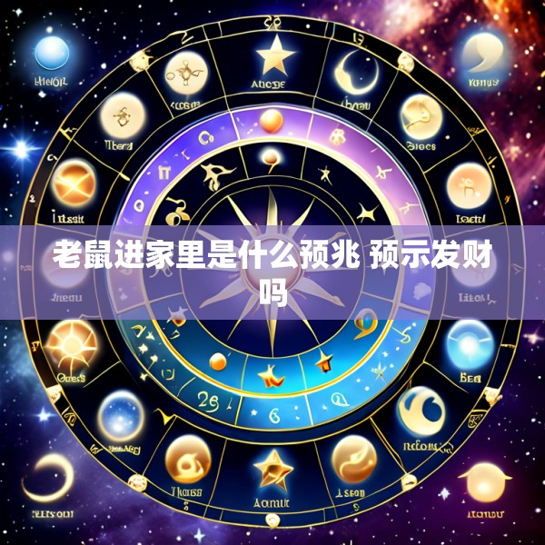 老鼠进家里是什么预兆 预示发财吗