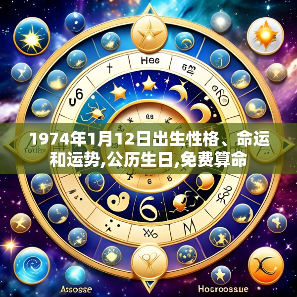 1974年1月12日出生性格、命运和运势,公历生日,免费算命