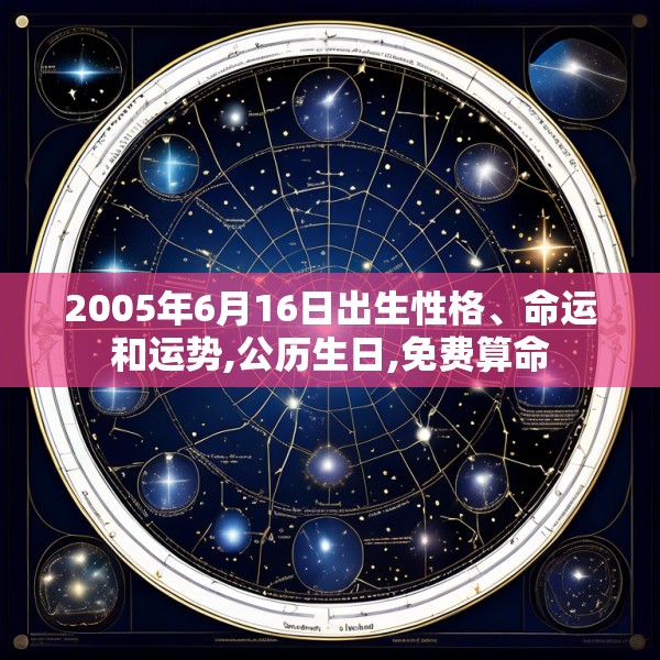 2005年6月16日出生性格、命运和运势,公历生日,免费算命