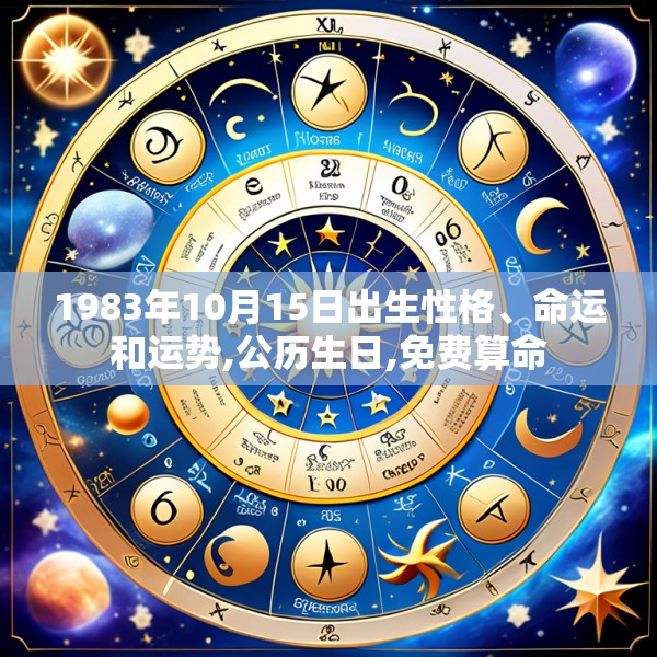 1983年10月15日出生性格、命运和运势,公历生日,免费算命