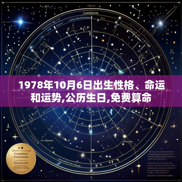 1978年10月6日出生性格、命运和运势,公历生日,免费算命