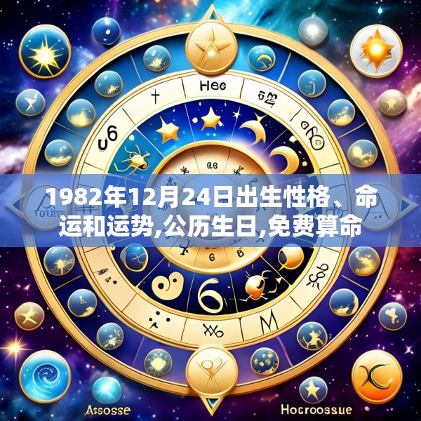 1982年12月24日出生性格、命运和运势,公历生日,免费算命