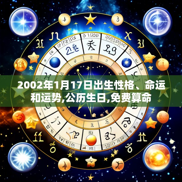 2002年1月17日出生性格、命运和运势,公历生日,免费算命