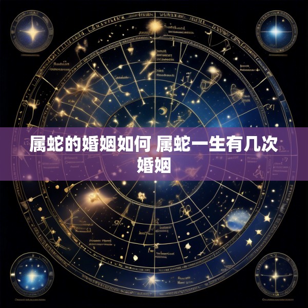 属蛇的婚姻如何 属蛇一生有几次婚姻