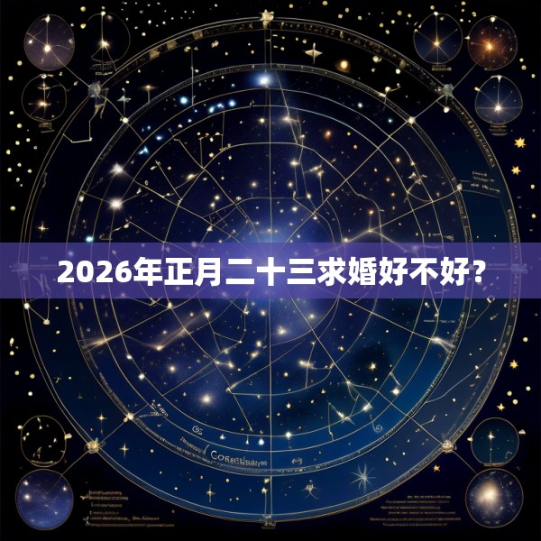 2026年正月二十三求婚好不好？