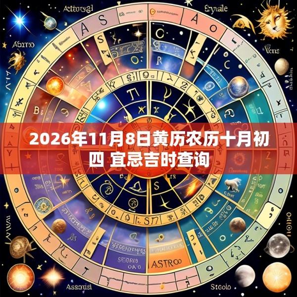 2026年11月8日黄历农历十月初四 宜忌吉时查询