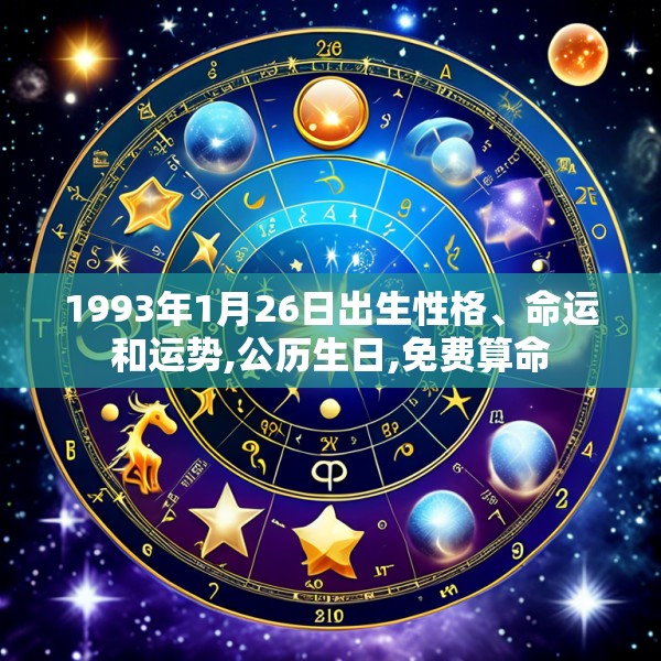 1993年1月26日出生性格、命运和运势,公历生日,免费算命