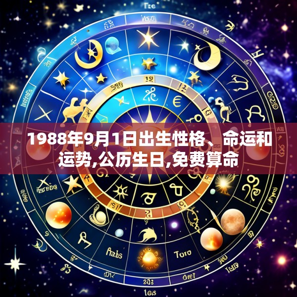1988年9月1日出生性格、命运和运势,公历生日,免费算命