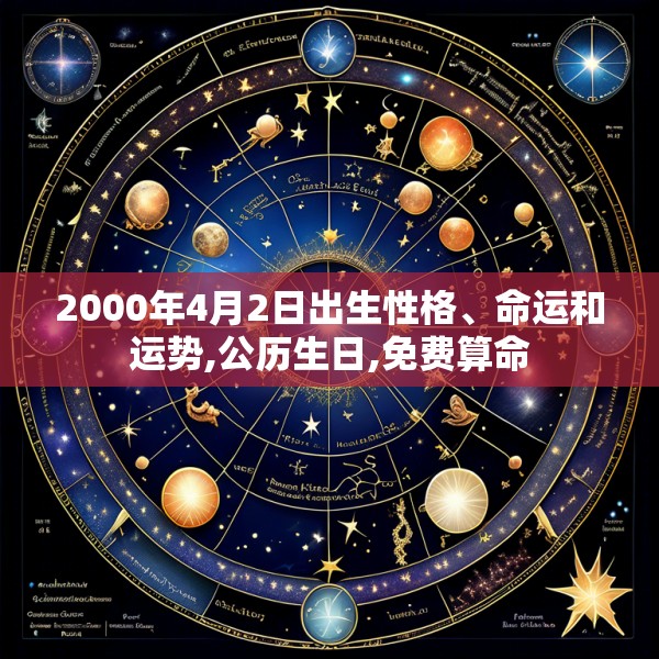 2000年4月2日出生性格、命运和运势,公历生日,免费算命