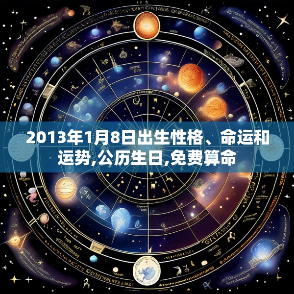 2013年1月8日出生性格、命运和运势,公历生日,免费算命