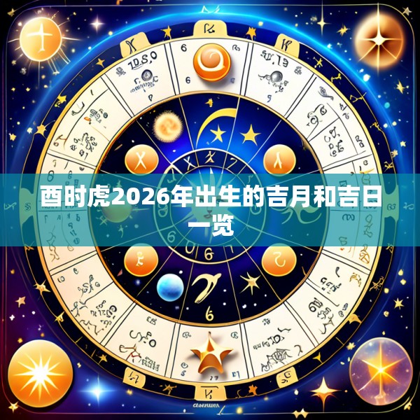 酉时虎2026年出生的吉月和吉日一览
