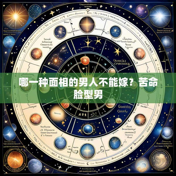 哪一种面相的男人不能嫁?苦命脸型男