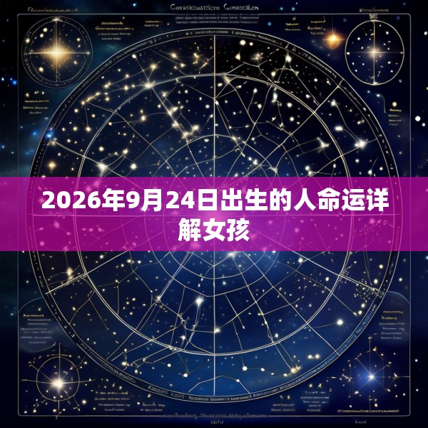 2026年9月24日出生的人命运详解女孩