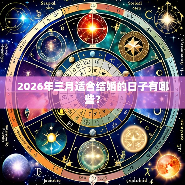 2026年三月适合结婚的日子有哪些?