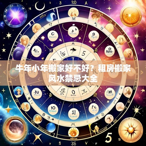 牛年小年搬家好不好？租房搬家风水禁忌大全