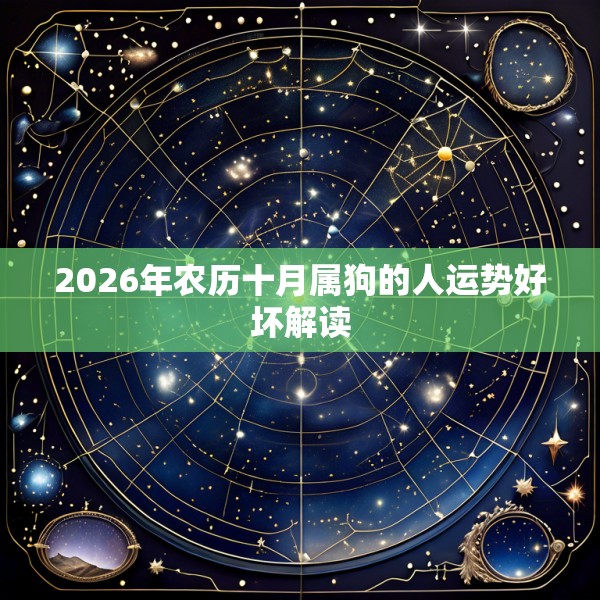 2026年农历十月属狗的人运势好坏解读