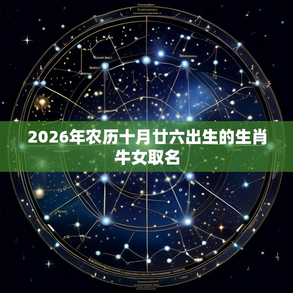 2026年农历十月廿六出生的生肖牛女取名
