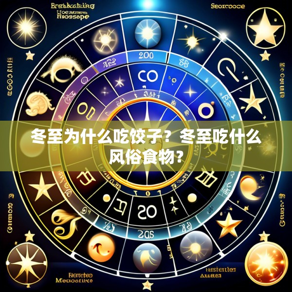 冬至为什么吃饺子？冬至吃什么风俗食物？