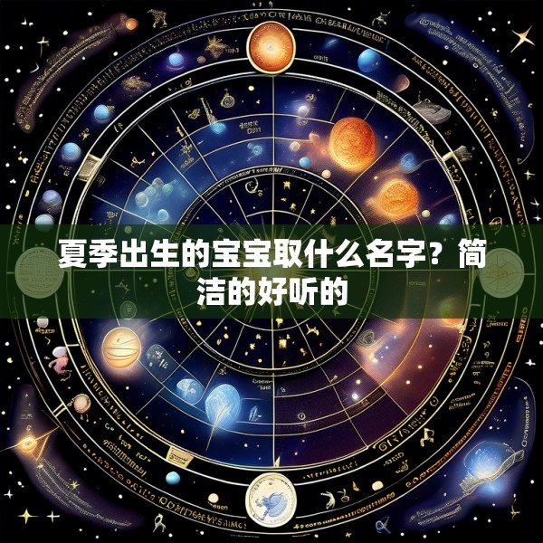夏季出生的宝宝取什么名字？简洁的好听的