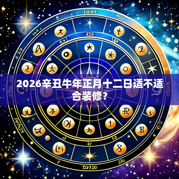 2026辛丑牛年正月十二日适不适合装修?