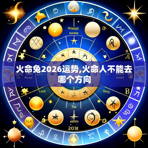 火命兔2026运势,火命人不能去哪个方向