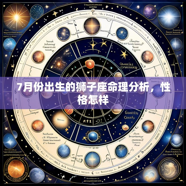 7月份出生的狮子座命理分析，性格怎样
