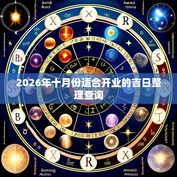 2026年十月份适合开业的吉日整理查询