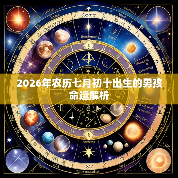 2026年农历七月初十出生的男孩命运解析