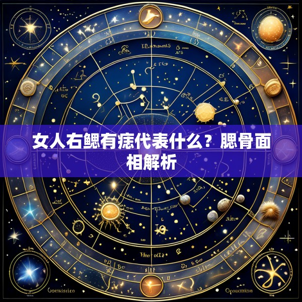 女人右鳃有痣代表什么?腮骨面相解析