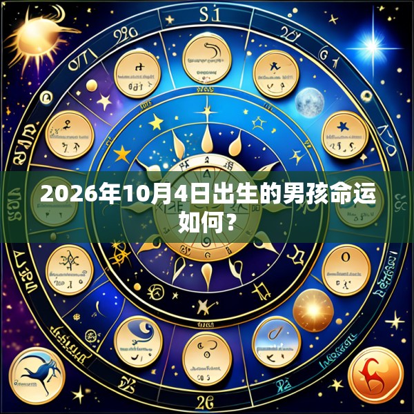 2026年10月4日出生的男孩命运如何？