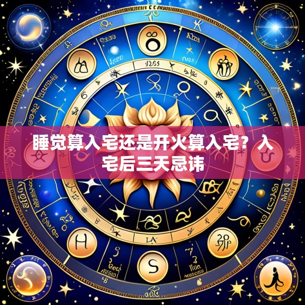 睡觉算入宅还是开火算入宅？入宅后三天忌讳